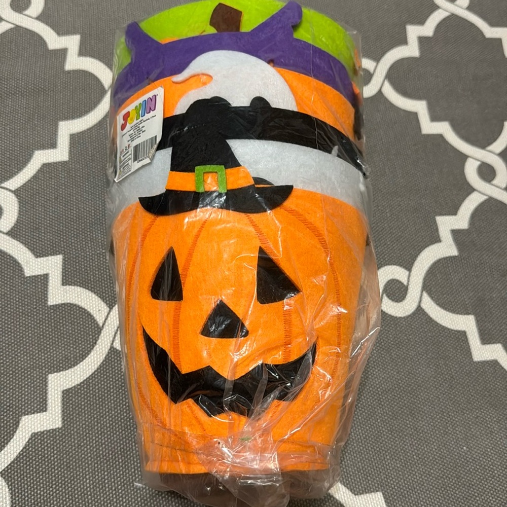 Halloween Candy Felt Buckets